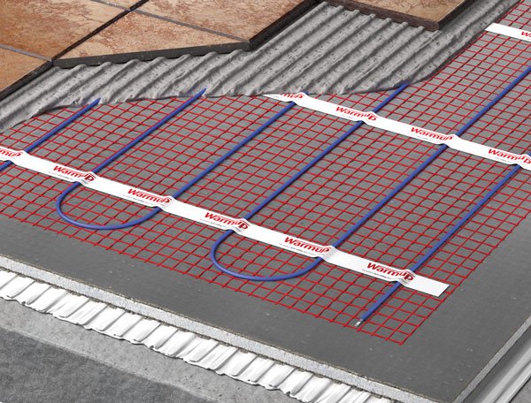 Underfloor heating for tiles